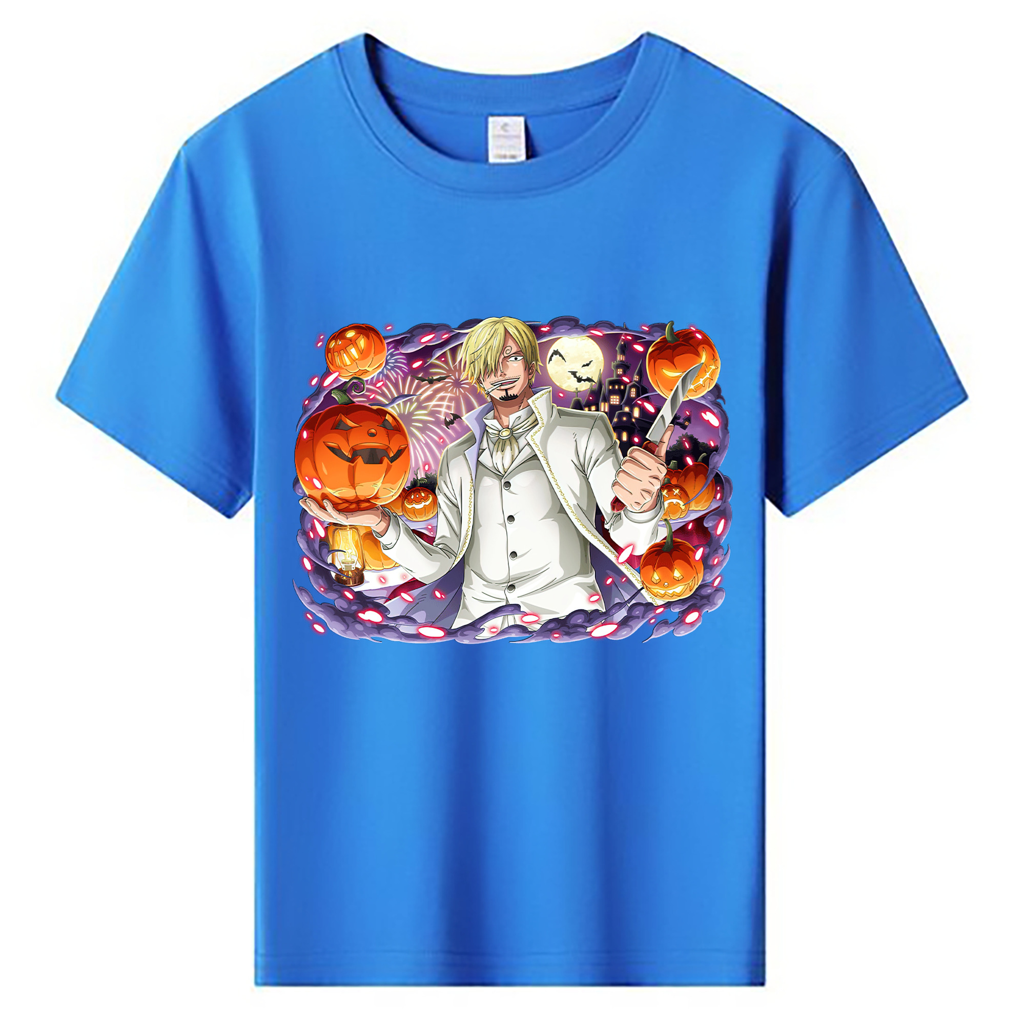 ワンピース サンジ ONE PIECE Sanji 綿100％キッズTシャツ（フロントプリント）